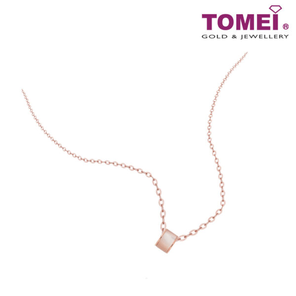 tomei_0001s_0000_Layer23 TOMEI Rouge Collection Nacre Enchanting Necklace, Rose Gold 750