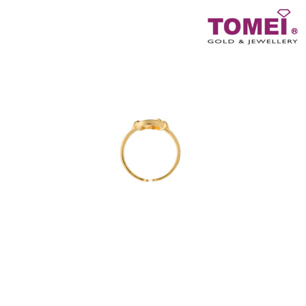 TOMEI I Sanrio Hello Kitty Hollow Ring, Yellow Gold  916 (HK-YG0731R-1C)