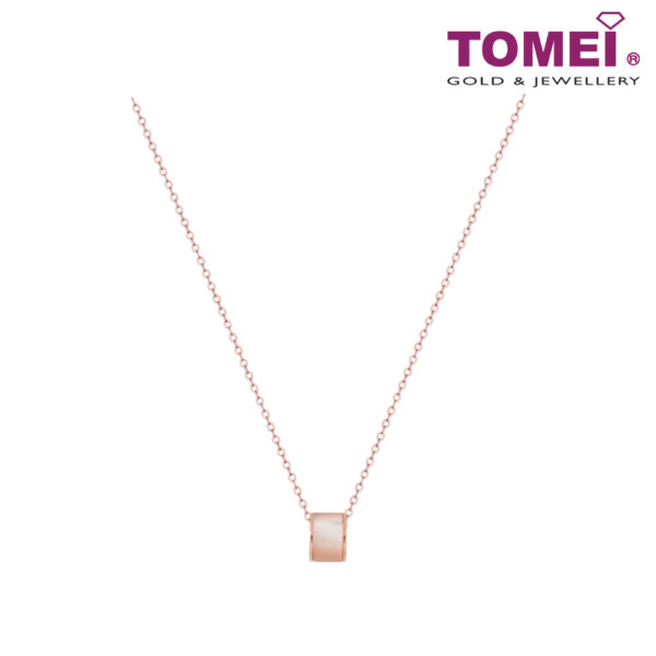tomei_0001s_0001_Layer22 TOMEI Rouge Collection Nacre Enchanting Necklace, Rose Gold 750