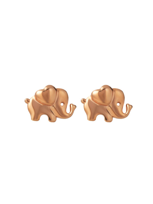 tomei_0002s_0000_Sony_20440.psdWQ23-GD TOMEI Rouge Collection Elephant Earrings, Rose Gold 750
