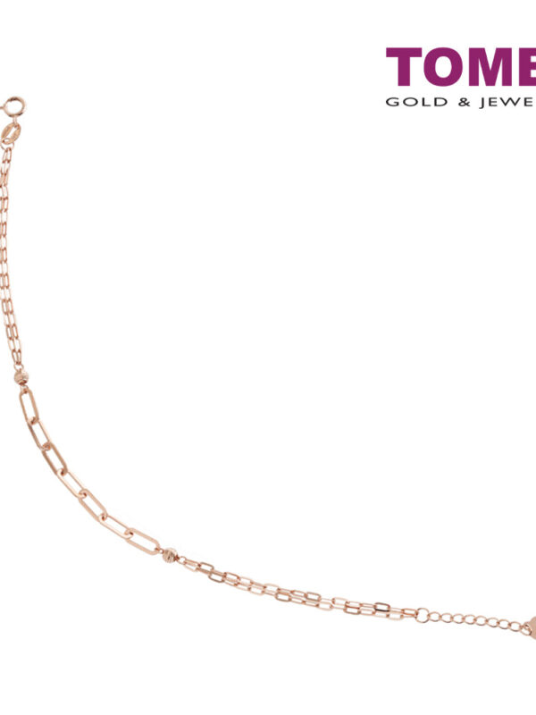 tomei_0004s_0001_DS_08286.psd TOMEI Rouge Collection Link Chain Bracelet, Rose Gold 750