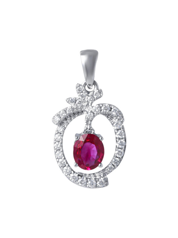 tomei_0005as_0001_Sony_24335.psd TOMEI Ruby Pendant, White Gold 750