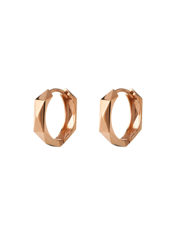 tomei_0008s_0001_Sony_09778WQ58R-GD-2.psd_4be8cae9-54d3-4d49-a2ab-1e9b124d82e1 TOMEI Rouge Collection Edged Loop Earrings, Rose Gold 750