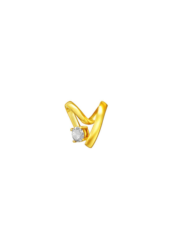 TOMEI Diamond Cut Collection Only Love Pendant, Yellow Gold 916