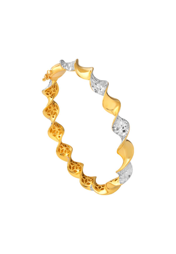 1100x762px_23June_0007_9L-SG6310-2C TOMEI Dual-Tone Bangle, Yellow Gold 916