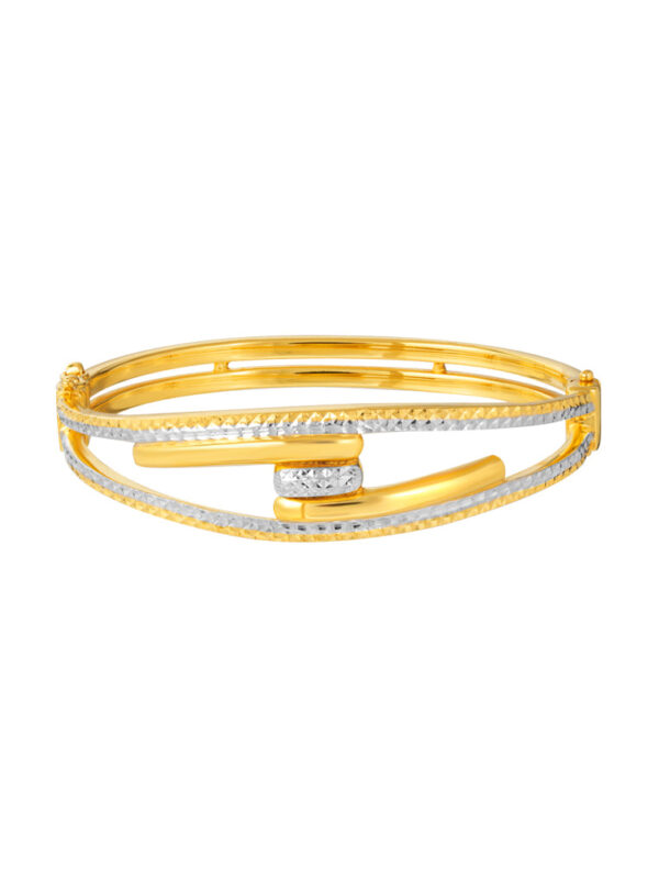 1100x762px_23June_0015_9L-SG6327-2C TOMEI Dual-Tone Bangle, Yellow Gold 916
