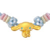 TOMEI Chomel I Sanrio Cinnamoroll 5D Charm with Blue Rope Bracelet, Yellow Gold 999