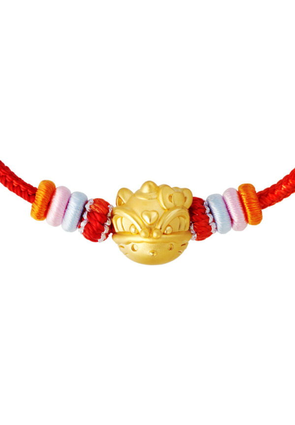 TOMEI Chomel I Sanrio Hello Kitty 5D Charm with rope, Yellow Gold 999