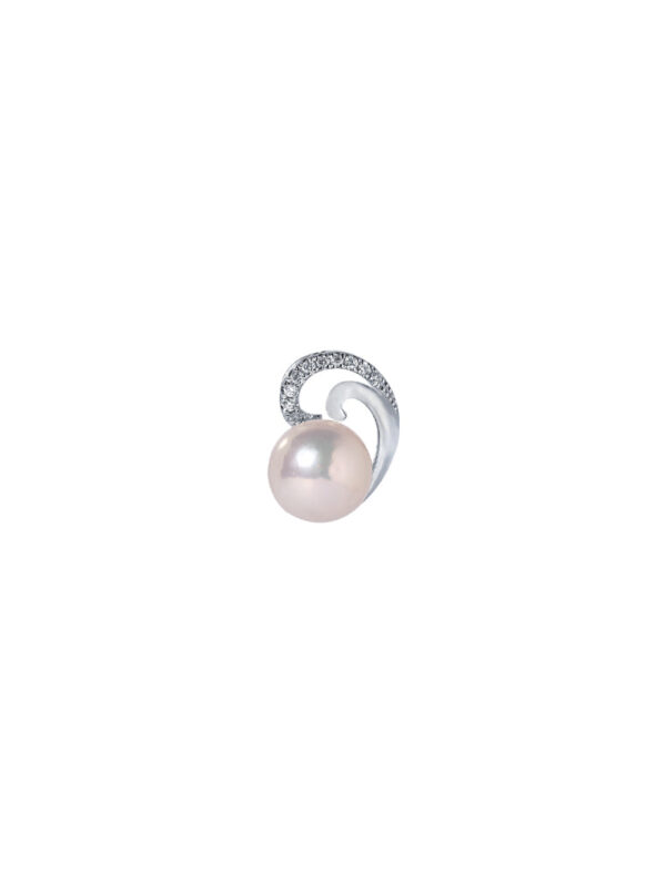 TOMEI Pure Love Pearl Pendant Set, White Gold 585
