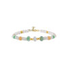 TOMEI [Online Exclusive] Jade and Pearl Bracelet, Silver
