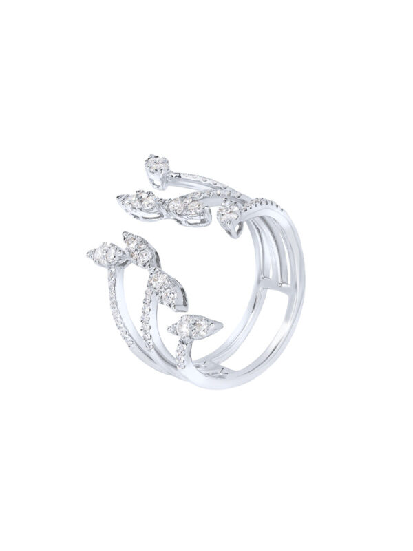 TOMEI Seribu Glow Diamond Ring, White Gold 750