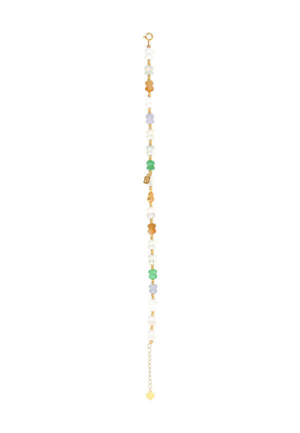 TOMEI Five Blessings Jade Bracelet, Yellow Gold 750