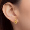 TOMEI Earrings, Yellow Gold 916