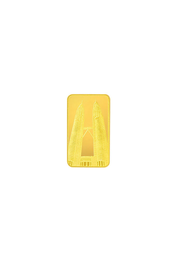 [TOMEI Exclusive] KLCC Twin Towers Gold Bar 20 Grams Fine Gold 9999