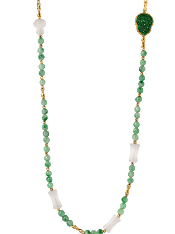 0000s_0000_Layer_1_copy TOMEI Jade & Nephrite Necklace, Yellow Gold 750