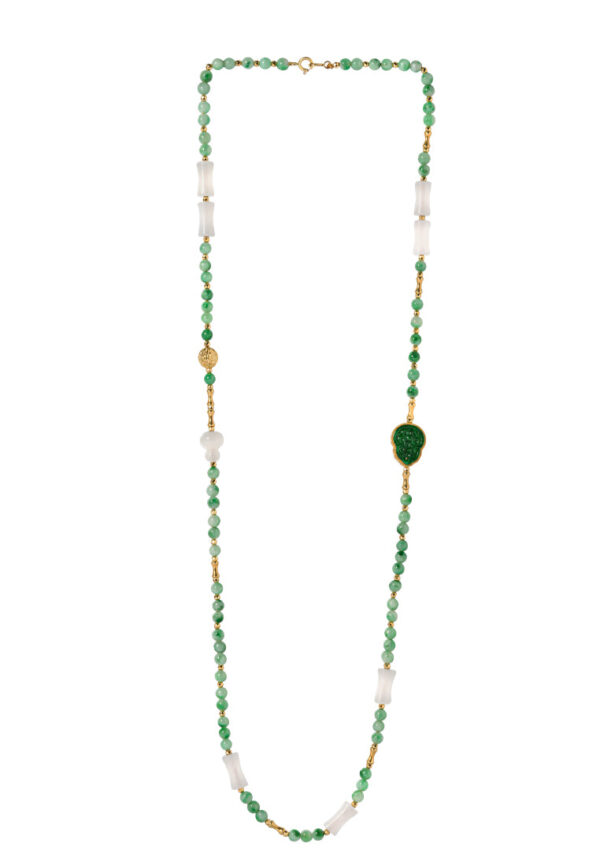 0000s_0002_Layer_1_copy TOMEI Jade & Nephrite Necklace, Yellow Gold 750
