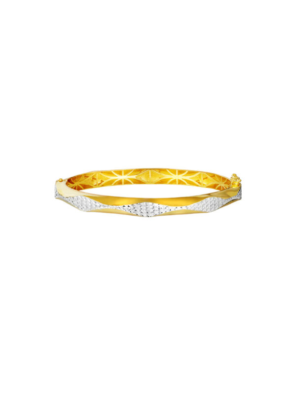 1100x762_0004_9L-SG6390-2C_2 TOMEI Dual-Tone Bangle, Yellow Gold 916