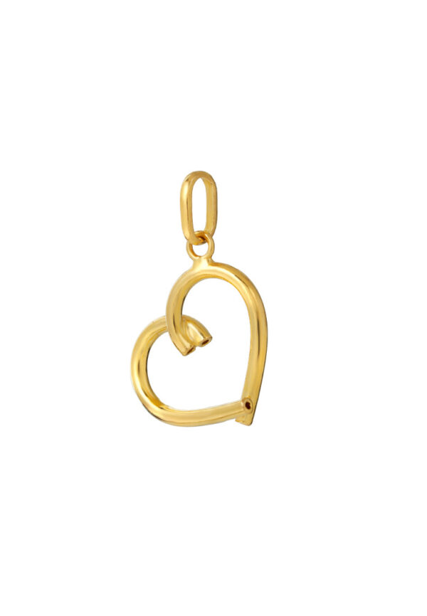 TOMEI Heart Pendant, Yellow Gold 916