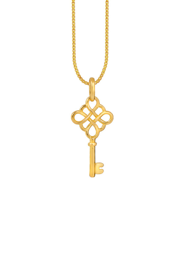 TOMEI Key Pendant, Yellow Gold 916