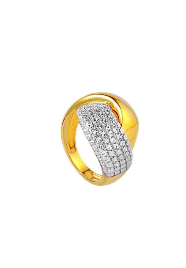 TOMEI Diamond Cut Collection Ring, Yellow Gold 916