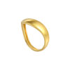TOMEI High Polishing Ring, Yellow Gold 916