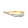 TOMEI Diamond Cut Collection Bangle, Yellow Gold 916