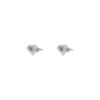 TOMEI Diamond Shape Earrings, White Gold 750
