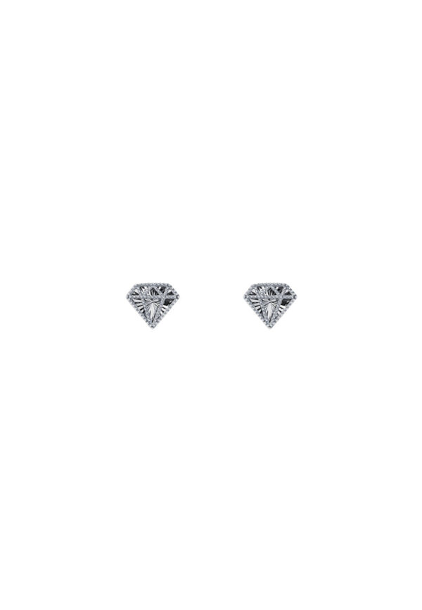 Tomei_0002_UEA0273CBQ_1.psd_copy TOMEI Diamond Shape Earrings, White Gold 750