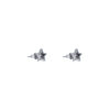 TOMEI Mini Star Earrings, White Gold 750