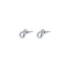 TOMEI Mini Doghnut Earrings, White Gold 750
