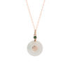 TOMEI Nephrite Series Necklace, Rose Gold 750