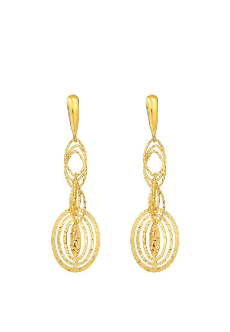 TOMEI Lusso Italia Earrings, Yellow Gold 916