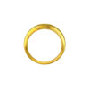 TOMEI Dual-Tone Striated Ring, Yellow Gold 916