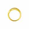 TOMEI Striated Ring, Yellow Gold 916