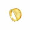 TOMEI Striated Ring, Yellow Gold 916