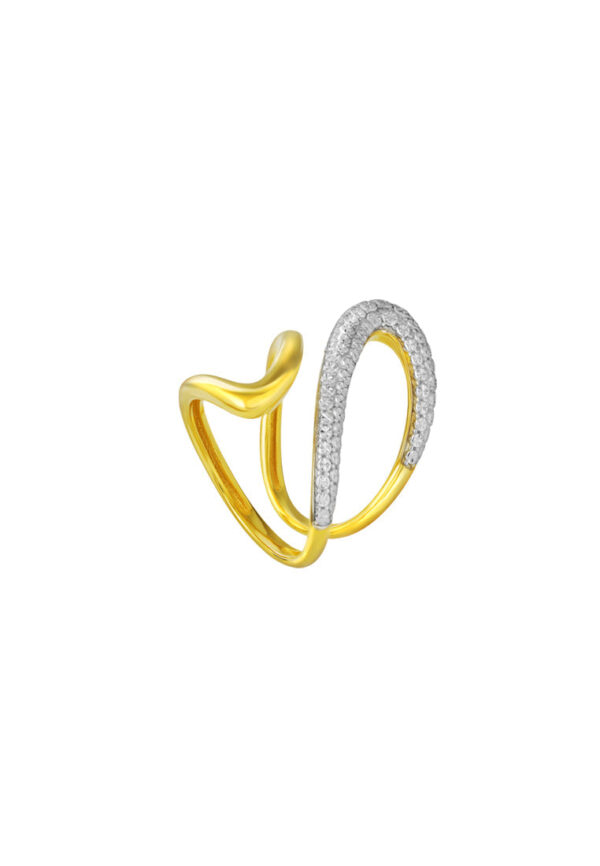 TOMEI Diamond Cut Collection Ring, Yellow Gold 916