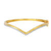 DC-YG1470B-2C-1 TOMEI Diamond Cut Collection V Trend Bangle, Yellow Gold 916