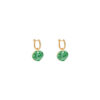 TOMEI Ruyi Lock Jade Earrings, Yellow Gold 750