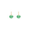 TOMEI Ruyi Lock Jade Earrings, Yellow Gold 750
