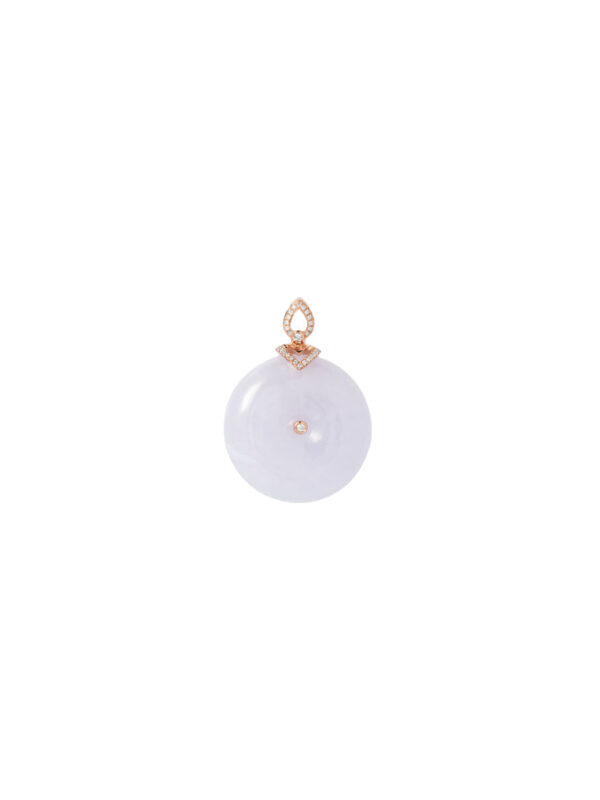 Tomei_0020_JP25R-EL_1.psd TOMEI Jade Pendant, Rose Gold 750
