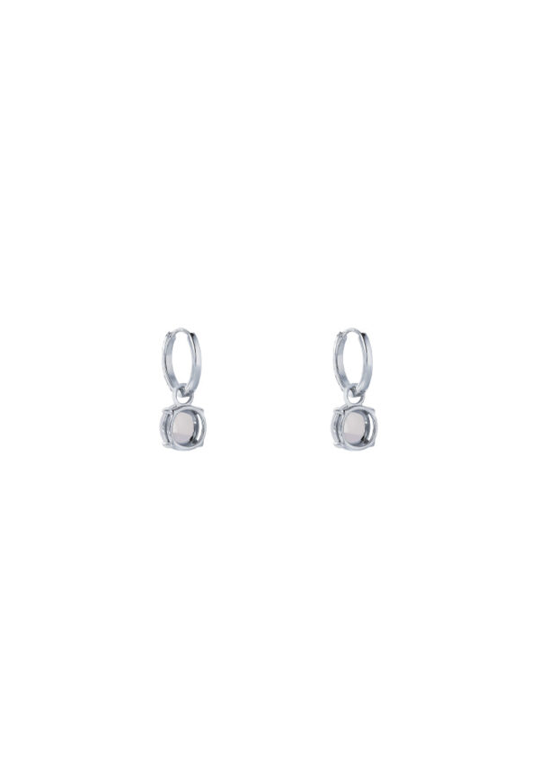 TOMEI Jade Earrings, White Gold 750