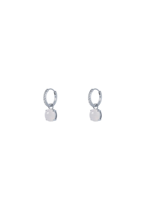 TOMEI Jade Earrings, White Gold 750