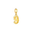 TOMEI Chomel Collection, Number 9 Charm, Yellow Gold 916