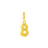 TOMEI Chomel Collection, Number 8 Charm, Yellow Gold 916