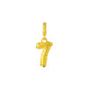 TOMEI Chomel Collection, Number 7 Charm, Yellow Gold 916
