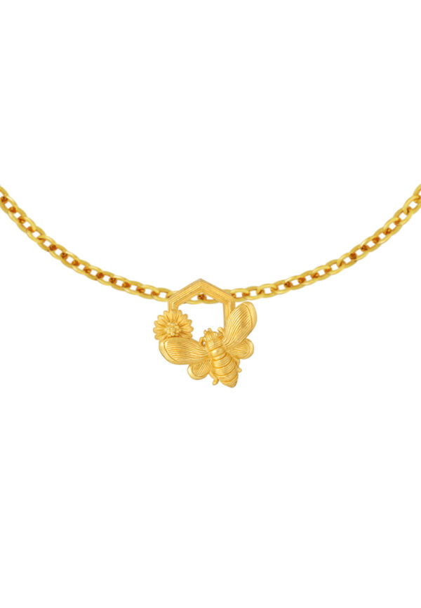 TOMEI x Prima Honey Bee Pendant, Yellow Gold 999