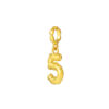 TOMEI Chomel Collection, Number 5 Charm, Yellow Gold 916