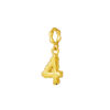 TOMEI Chomel Collection, Number 4 Charm, Yellow Gold 916