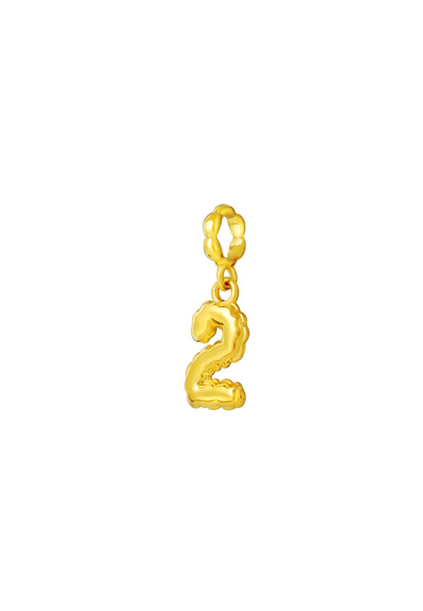TOMEI Chomel Collection, Number 2 Charm, Yellow Gold 916