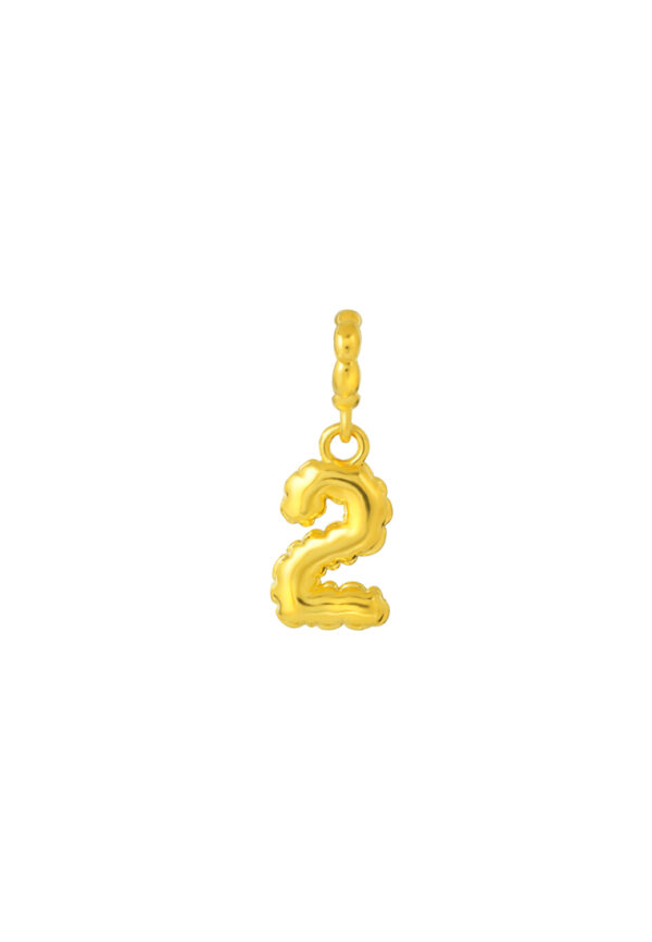 TOMEI Chomel Collection, Number 2 Charm, Yellow Gold 916